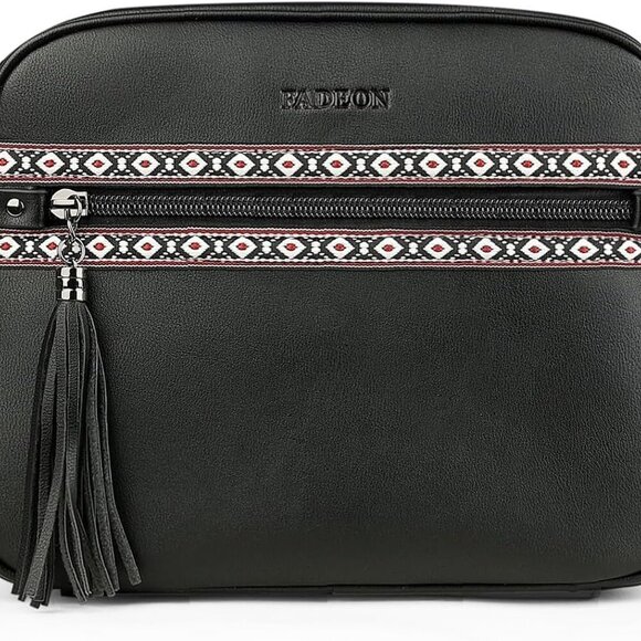 Crossbody Bags for Women Designer Vegan Leather Crossbody Purse Multi-pocket Med - Picture 6 of 9